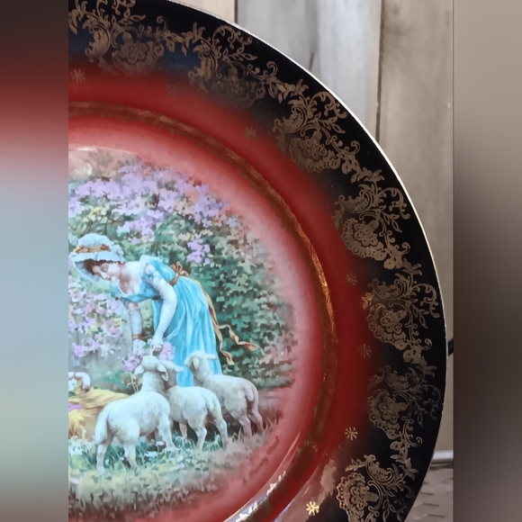 1800s Royal Vienna Porcelain Cabinet Plate "A Dainty Meal" - Picture 15 of 16